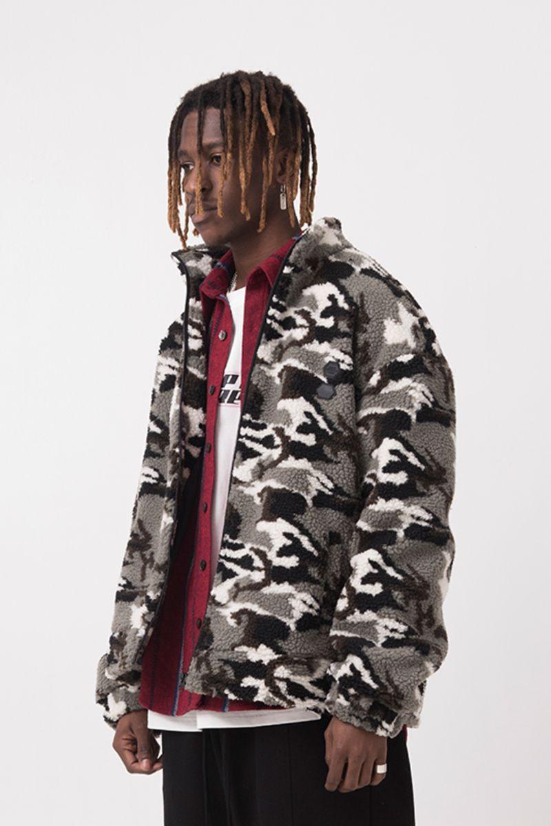 Empty Reference Camouflage Sherpa Jacket