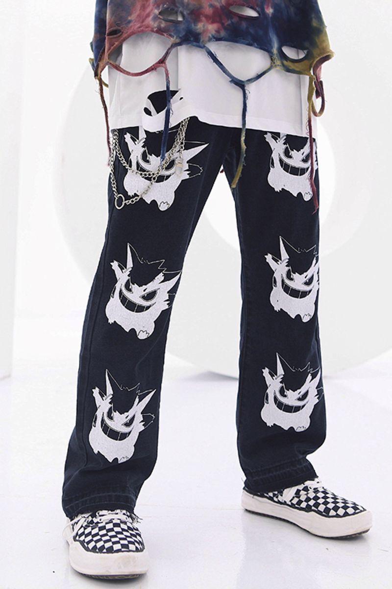 CZ Poke Printed Jeans