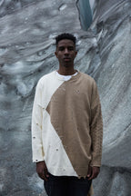STEEPC Irregular Distressed Sweater