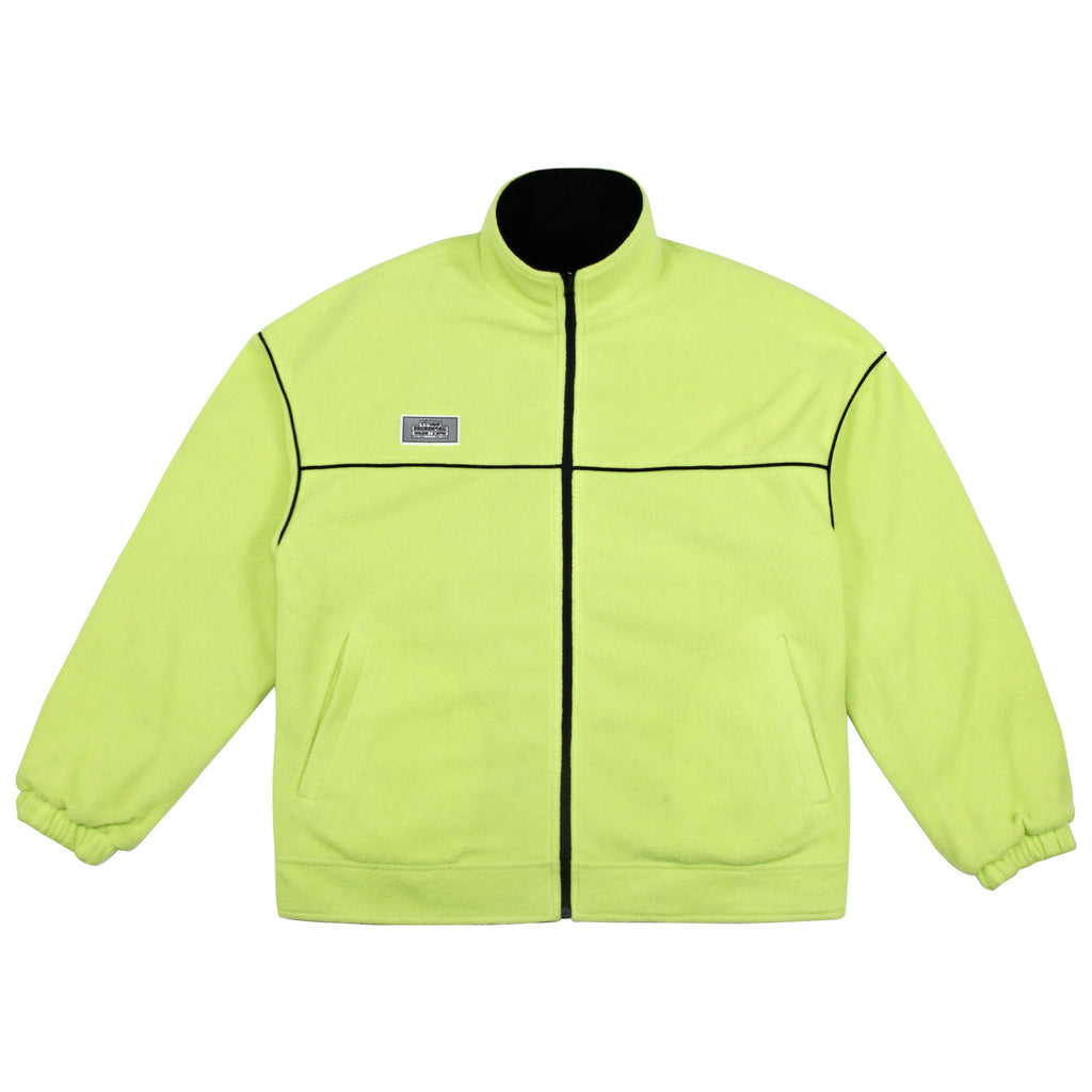 Empty Reference Reversible Black and Green Fleece Jacket