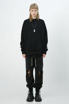 Unknown World Oversized Zipper Sweater