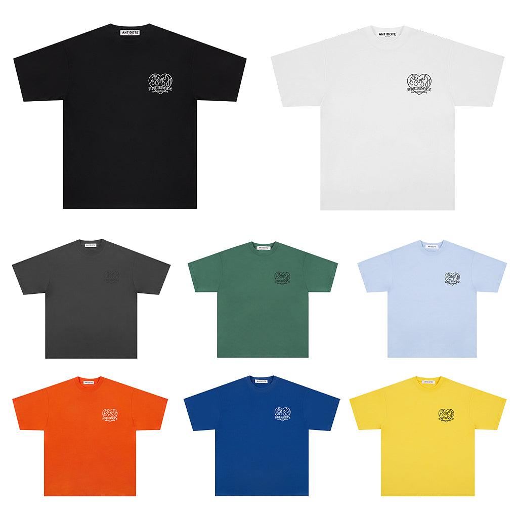 Antidote Flame Love Logo Print Tee