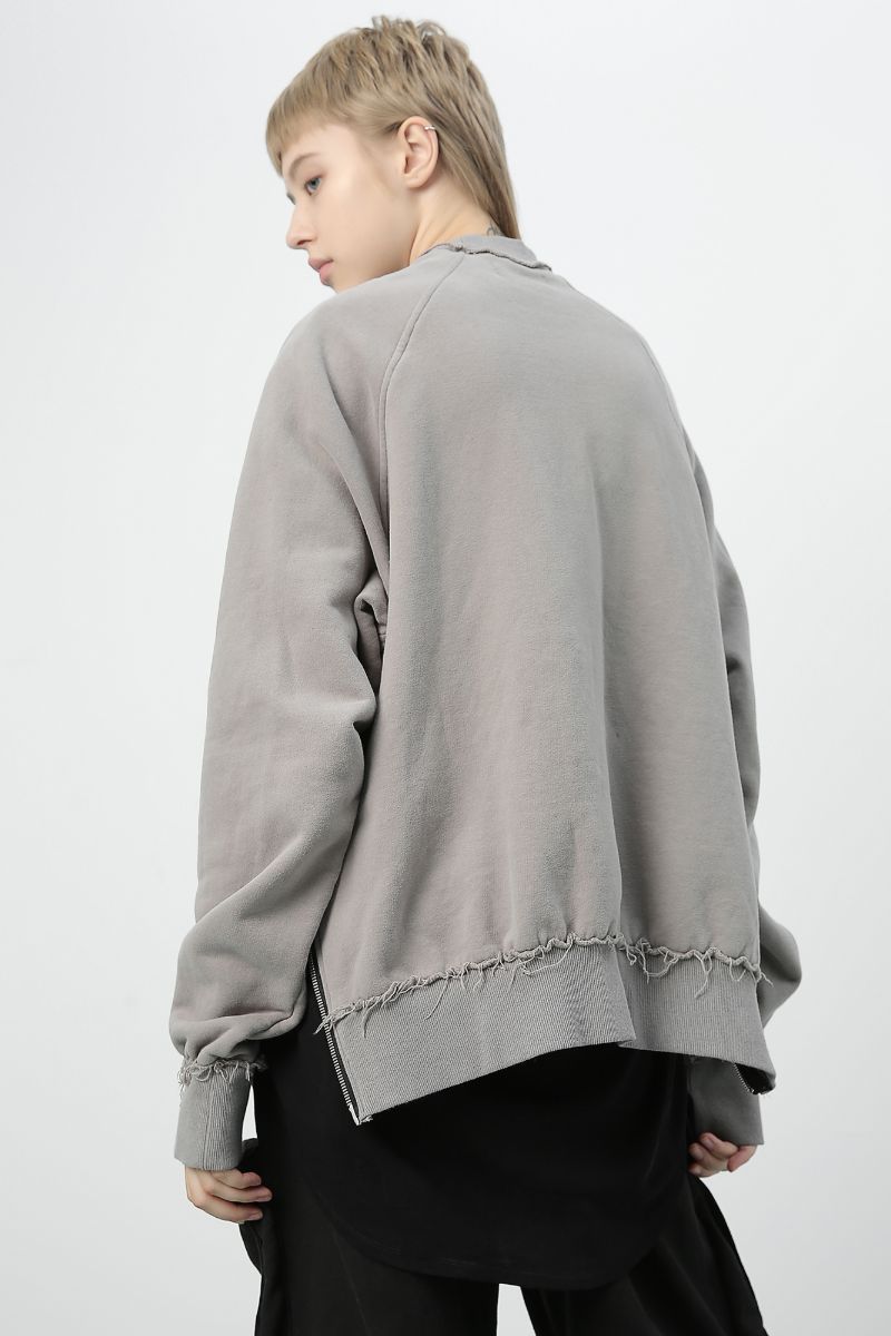 Unknown World Oversized Zipper Sweater