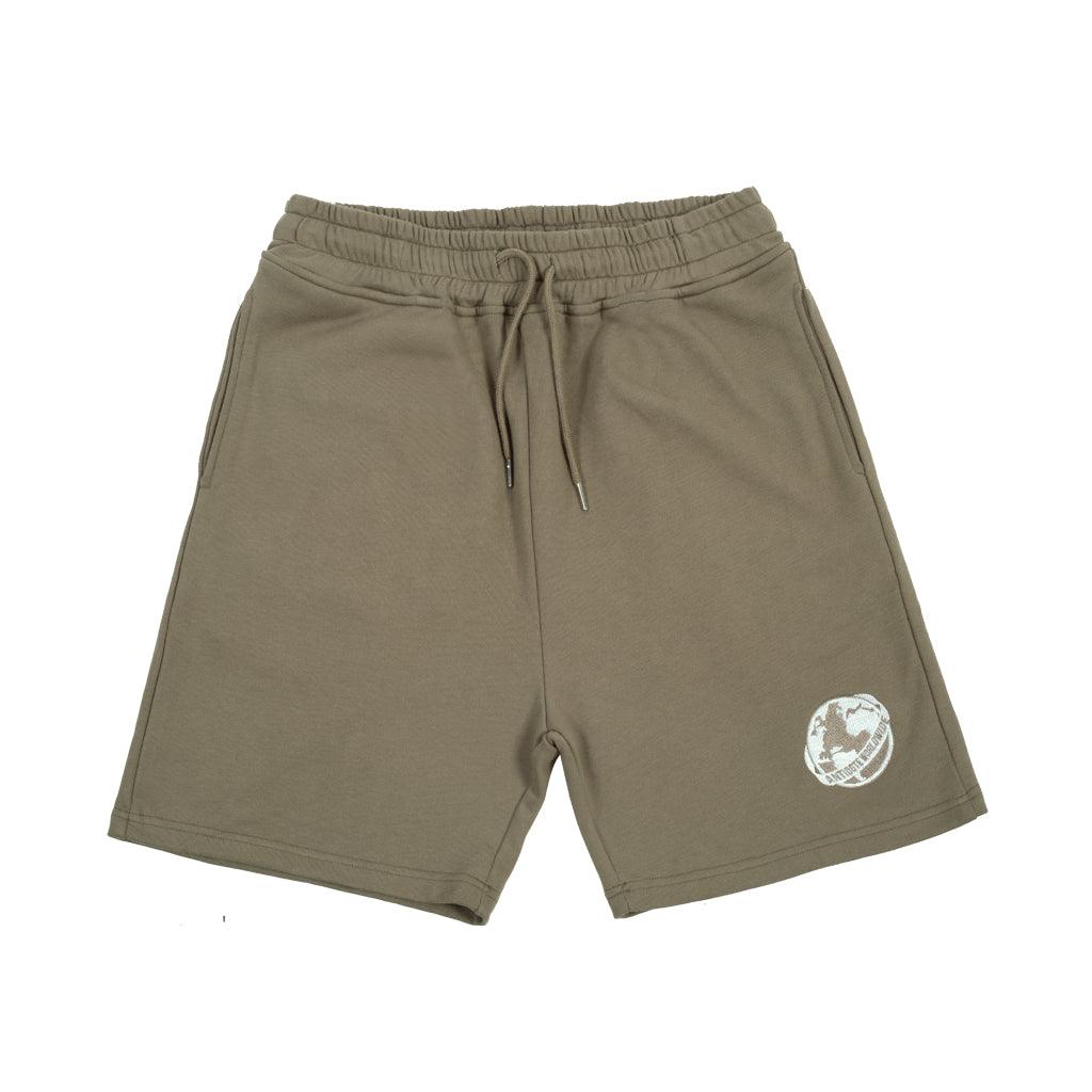 Antidote Embroidered Earth Logo Shorts