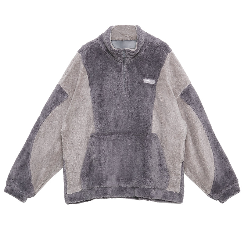 STEEPC Logo Sherpa Sweatshirt Jacket