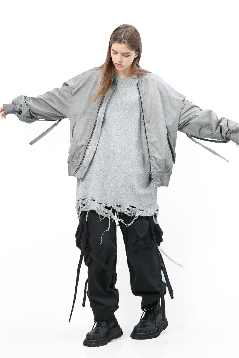 Unknown World MA1 Straps Bomber Jacket