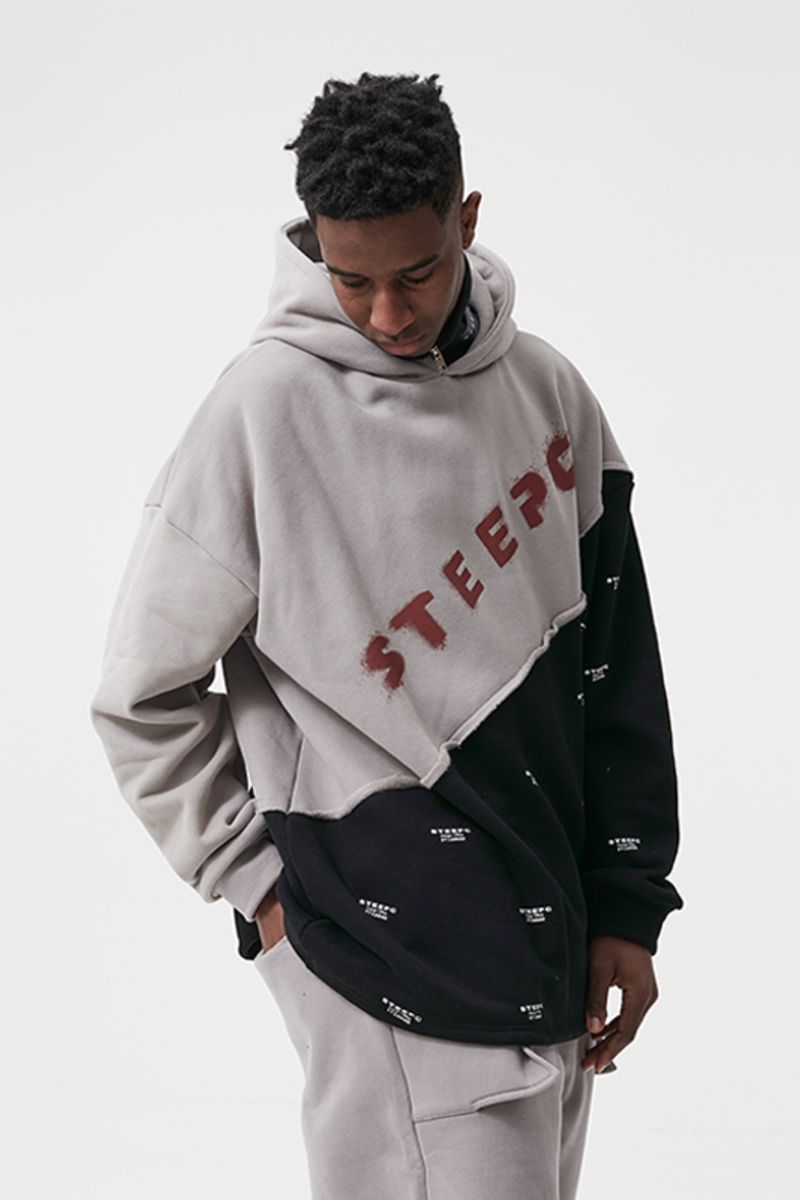 STEEPC Logo Removable Collar Hoodie
