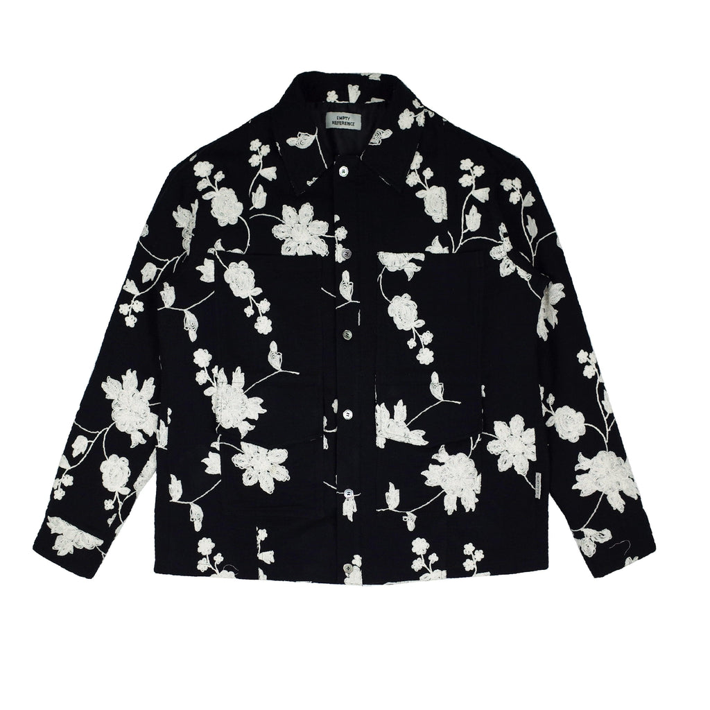 Empty Reference Embroidered Flowers Jacket