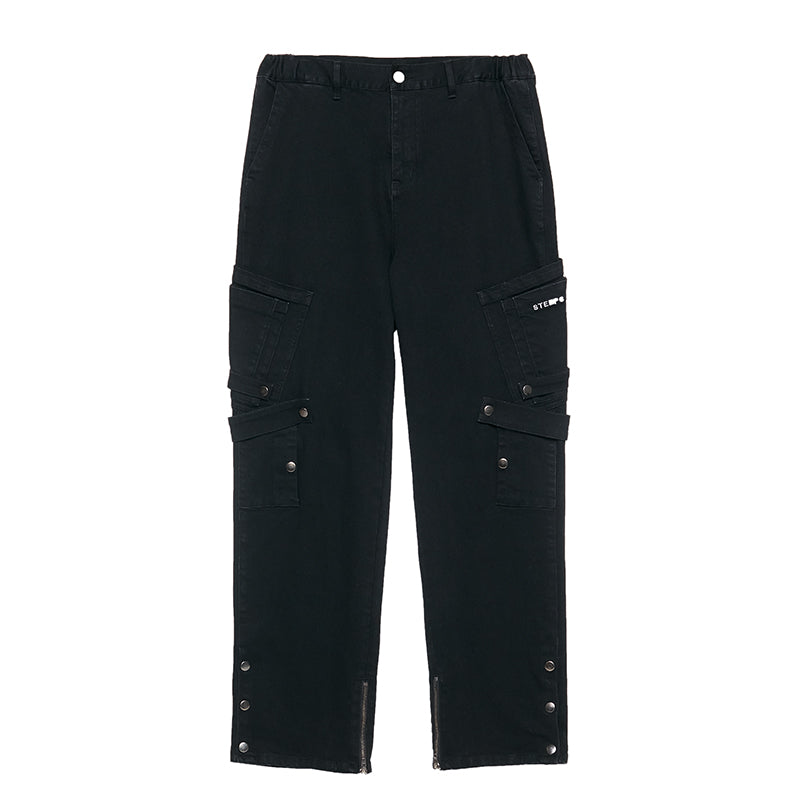 STEEPC Multi Pocket Straight Jeans