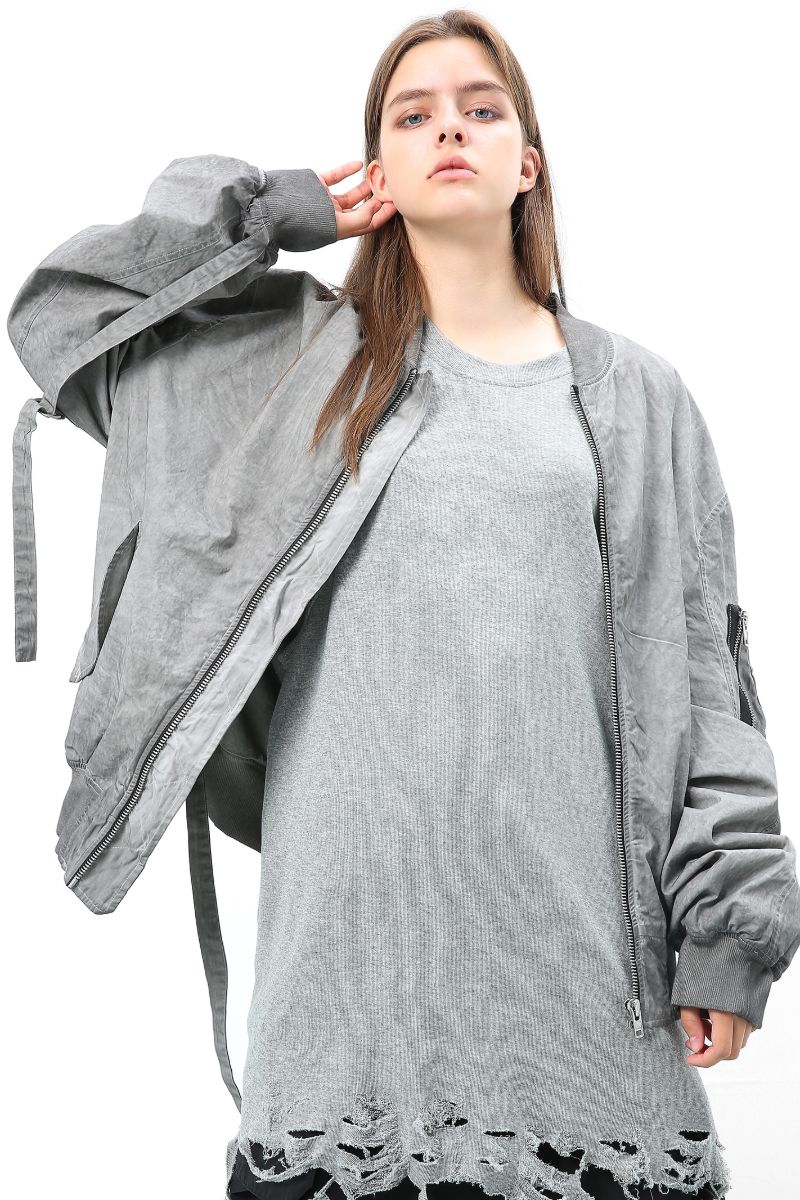 Unknown World MA1 Straps Bomber Jacket