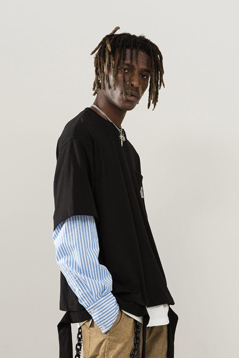 Empty Reference Stitched Shirt Sweater