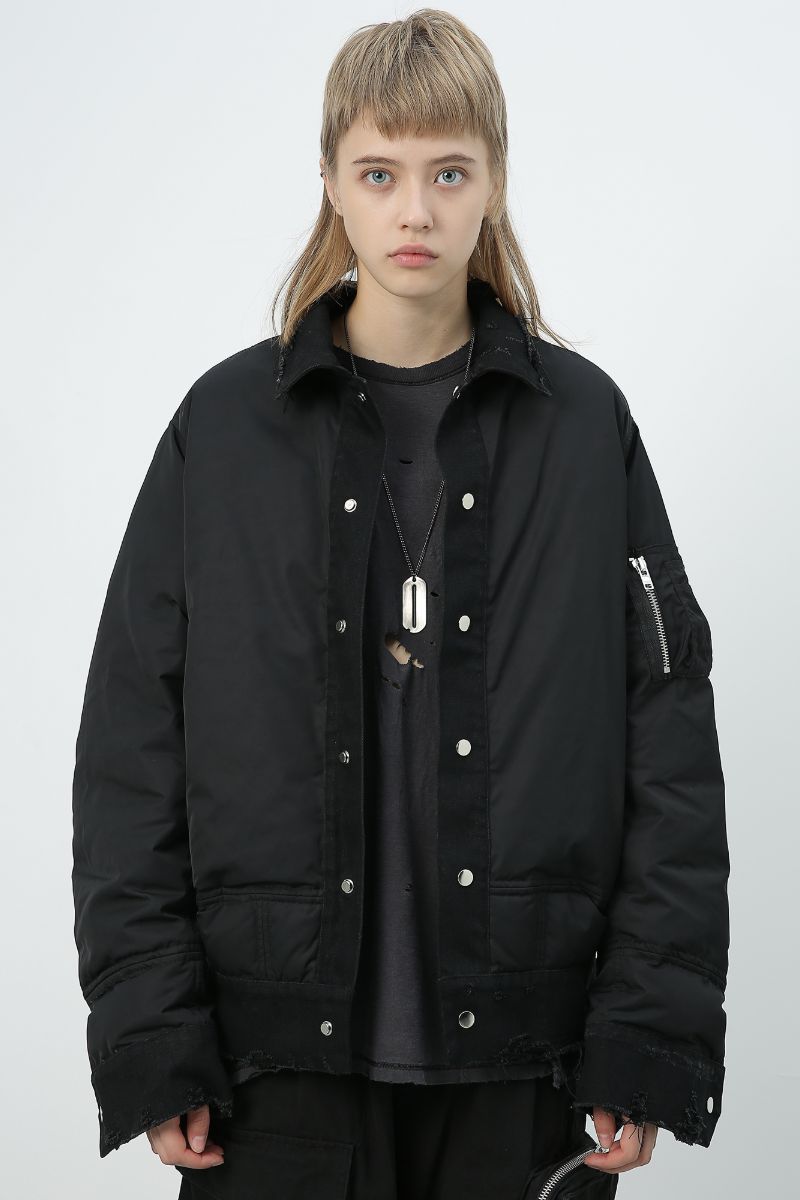 Unknown World Jeans Stitching Down Jacket