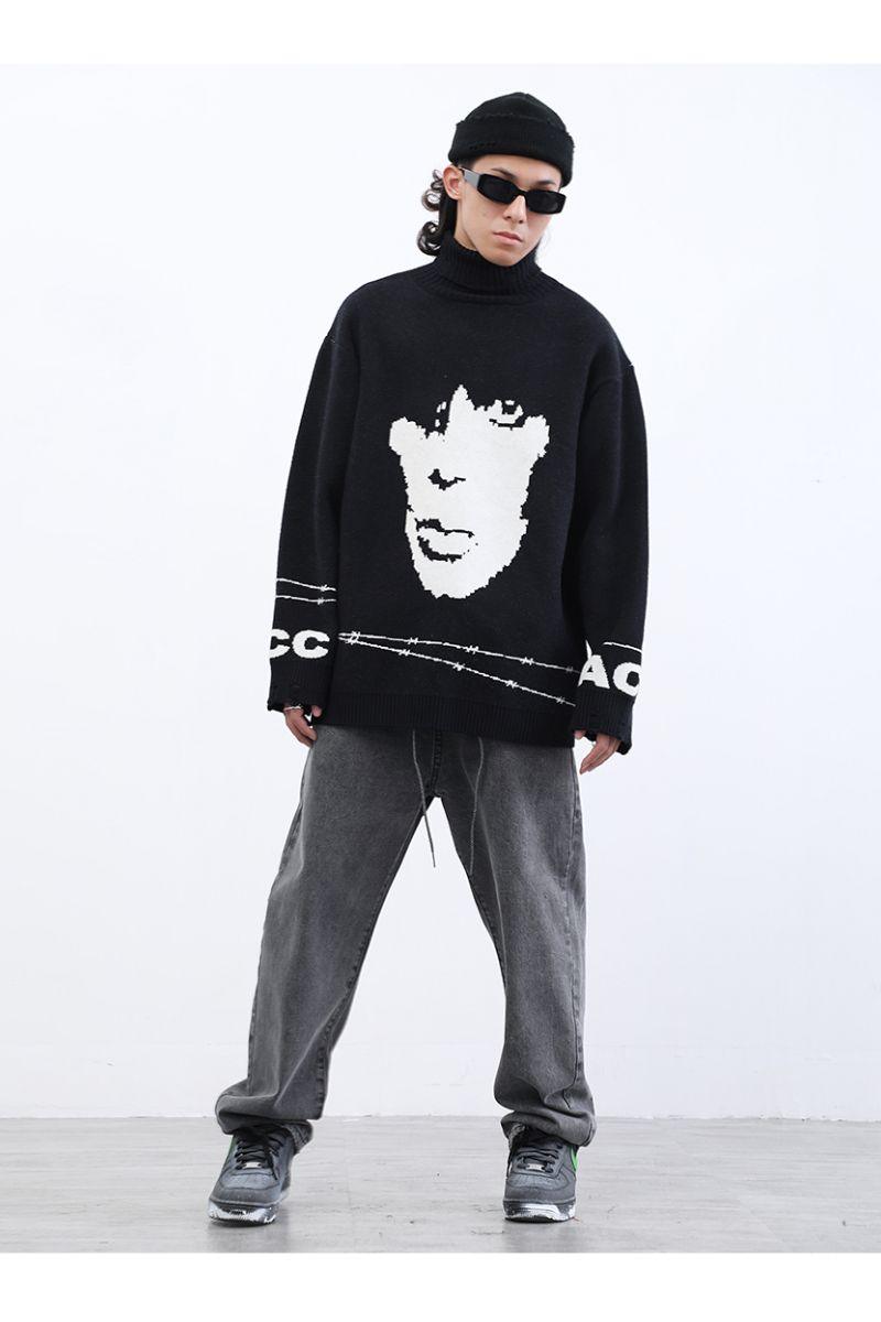 CZ Inmate Retro Loose Turtleneck