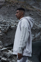 STEEPC Cable Knit Logo Hoodie