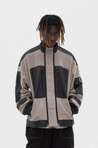 Empty Reference Gray Sherpa Fleece Jacket