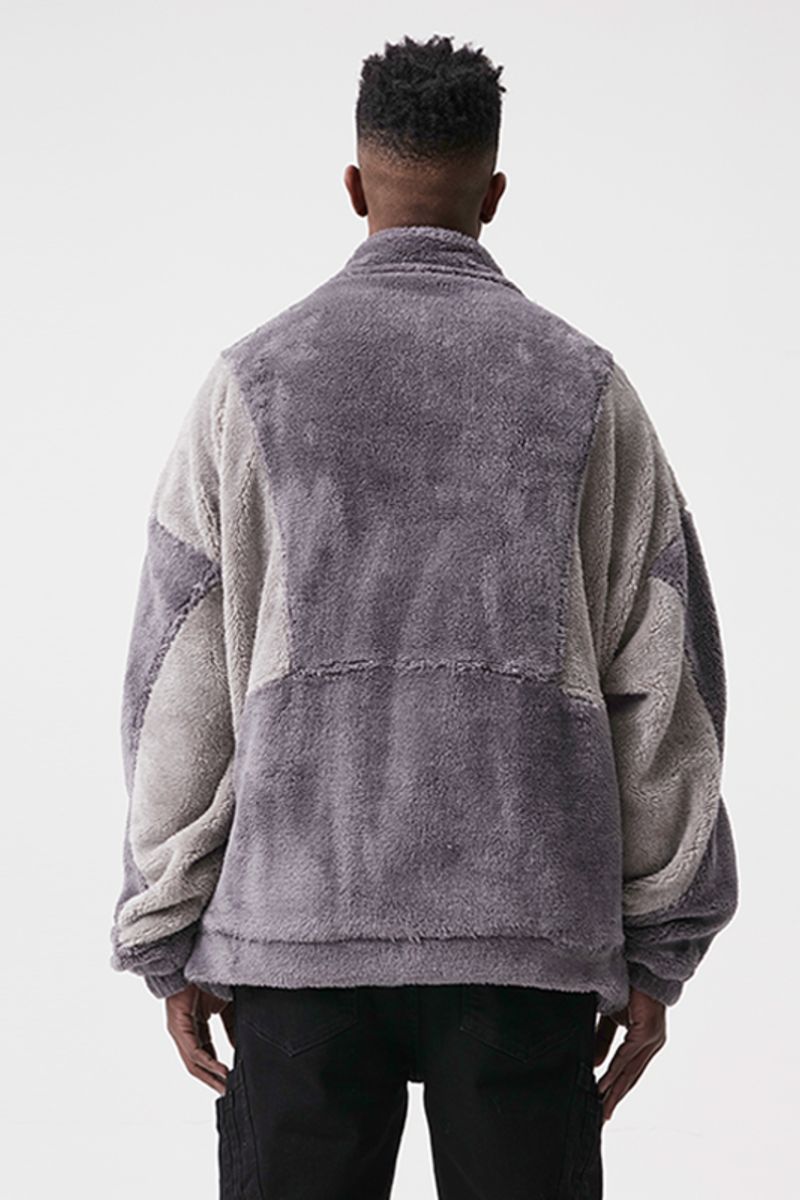 STEEPC Logo Sherpa Sweatshirt Jacket