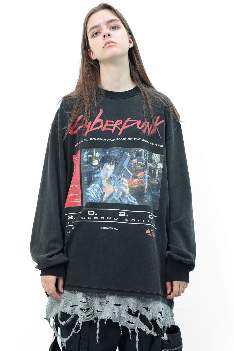 Unknown World Cyberpunk Washed Sweater
