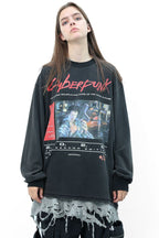 Unknown World Cyberpunk Washed Sweater