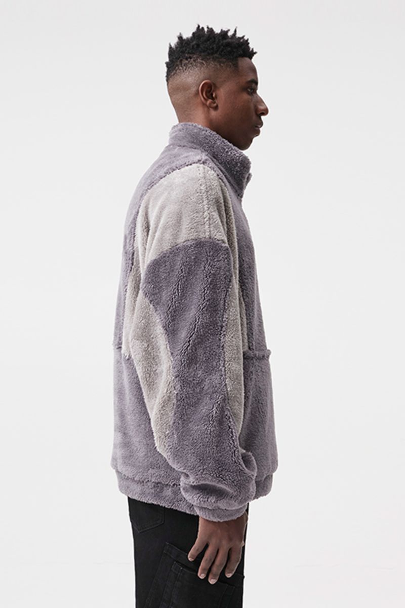 STEEPC Logo Sherpa Sweatshirt Jacket