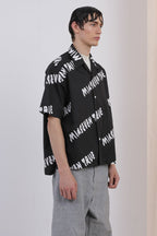 Mix7 Logo Printed Cuban S/S Shirt