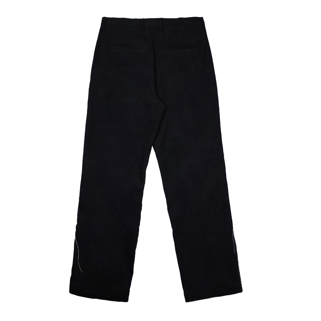 Empty Reference Black Corduroy Straight Trousers