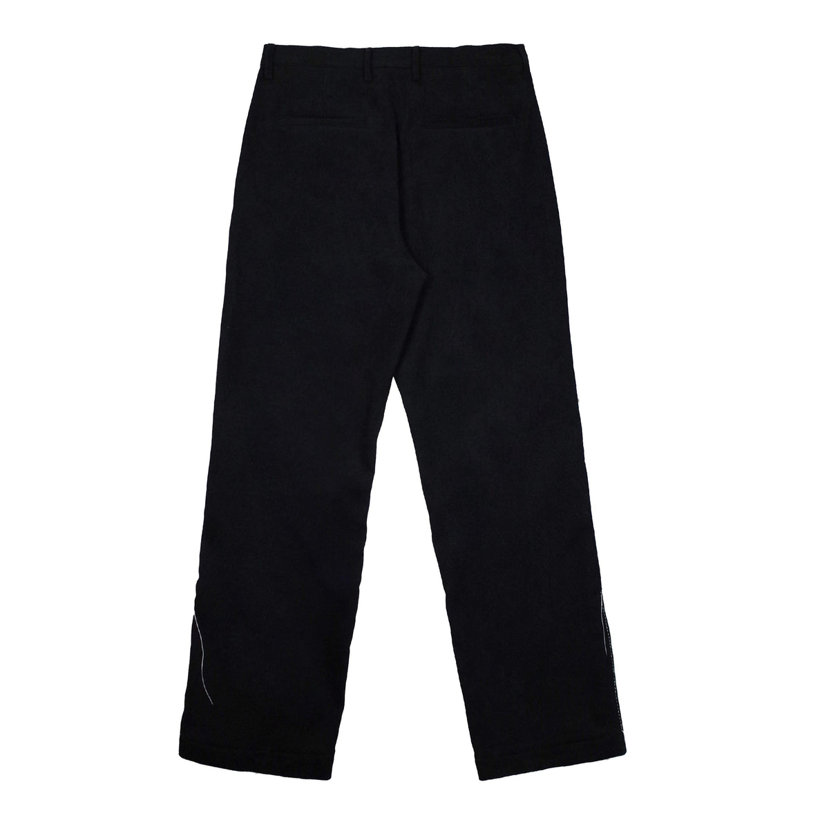 Empty Reference Black Corduroy Straight Trousers