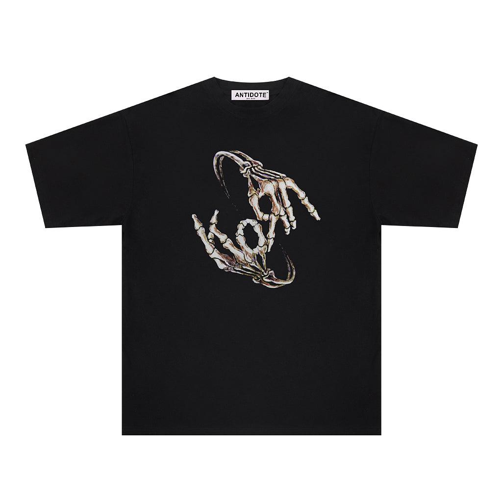 Antidote Skeleton Hands Print Tee