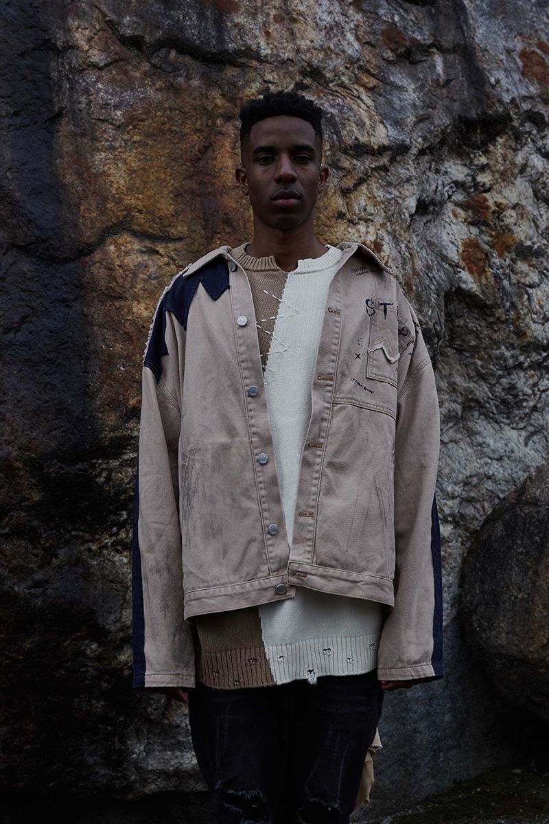 STEEPC Logo Distressed Graffiti Jacket