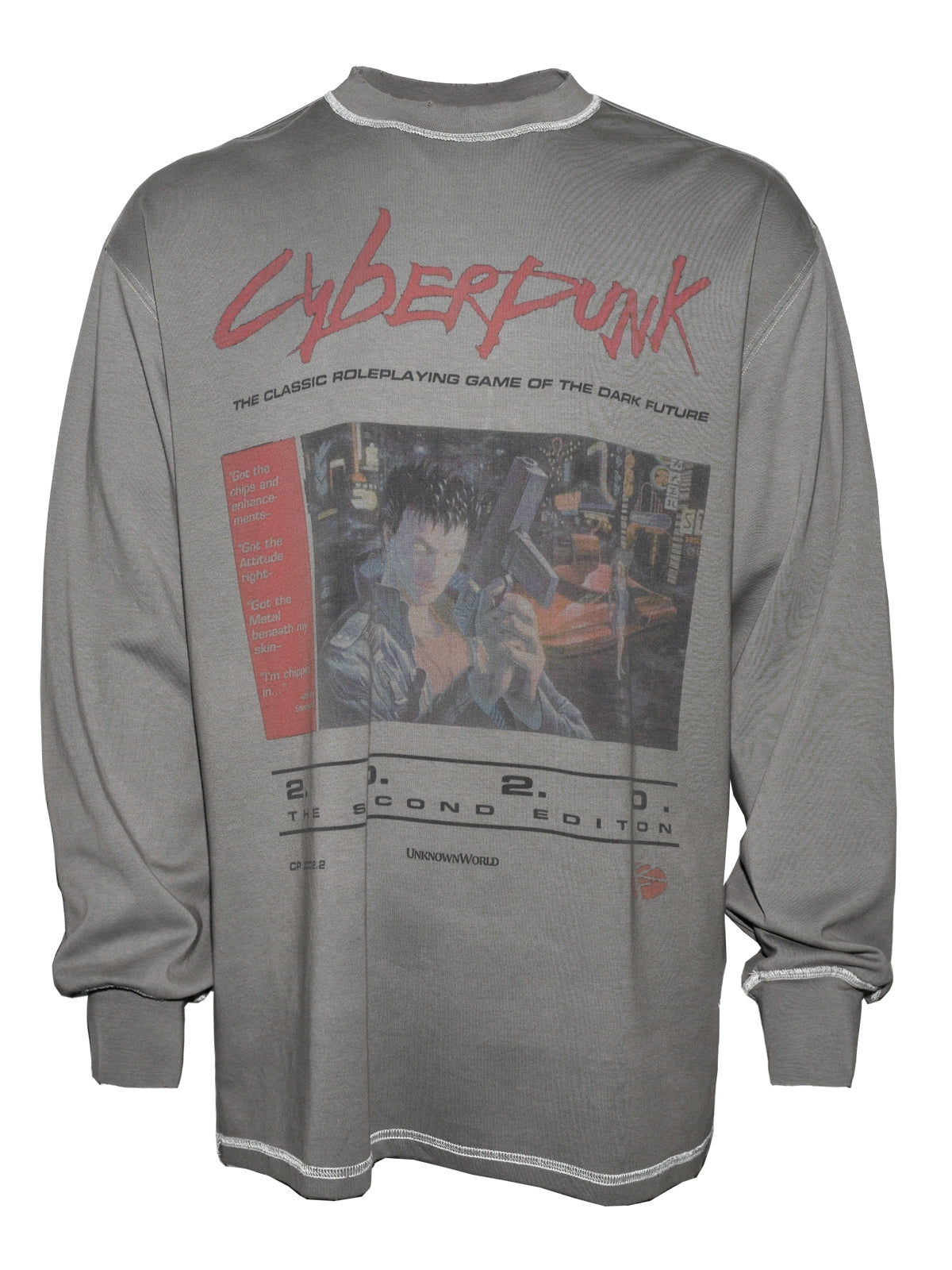Unknown World Cyberpunk Washed Sweater