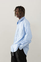 Empty Reference Split Striped L/S Shirt