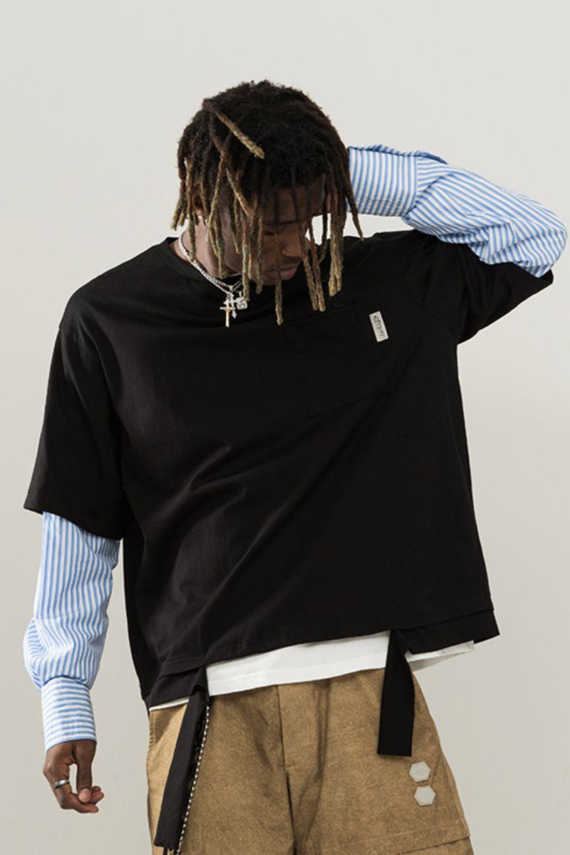 Empty Reference Stitched Shirt Sweater