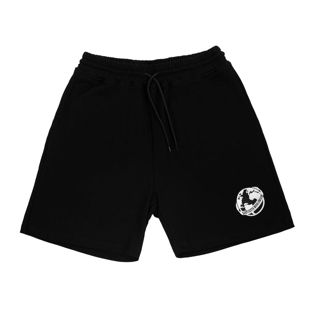 Antidote Embroidered Earth Logo Shorts