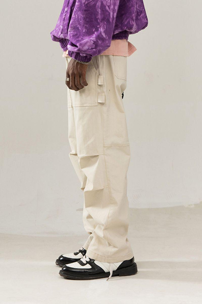 Empty Reference Milky Structure Trousers