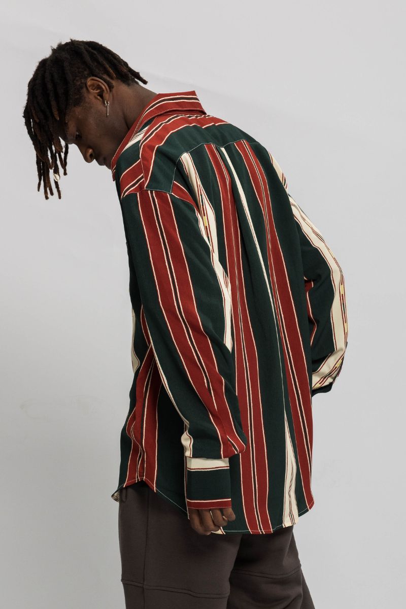 Empty Reference Striped L/S Shirt