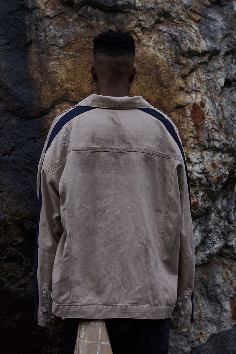 STEEPC Logo Distressed Graffiti Jacket