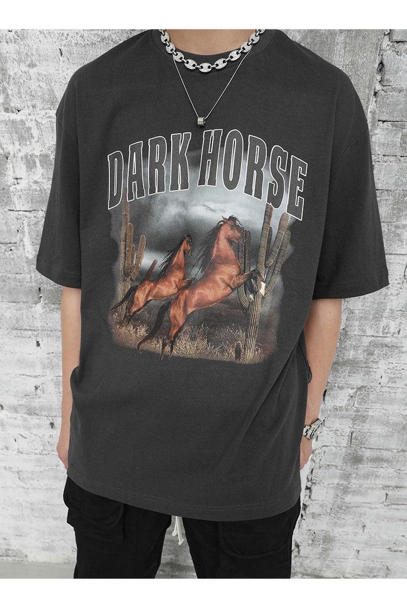 CZ Dark Horse Print Retro Tee