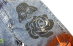 CZ Flame Painted Retro Jeans