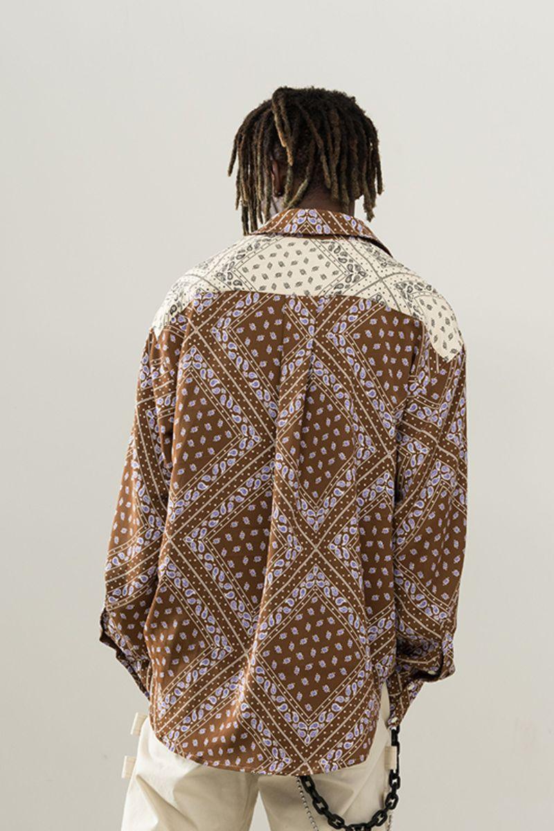 Empty Reference Beige Flowers L/S Shirt