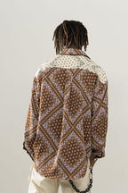 Empty Reference Beige Flowers L/S Shirt