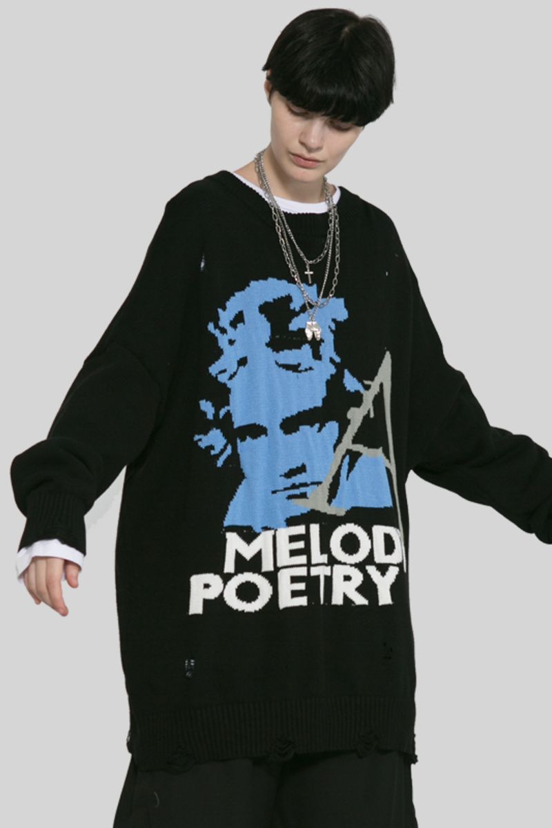 Observer Lab Beethoven Ripped Sweater
