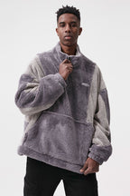 STEEPC Logo Sherpa Sweatshirt Jacket