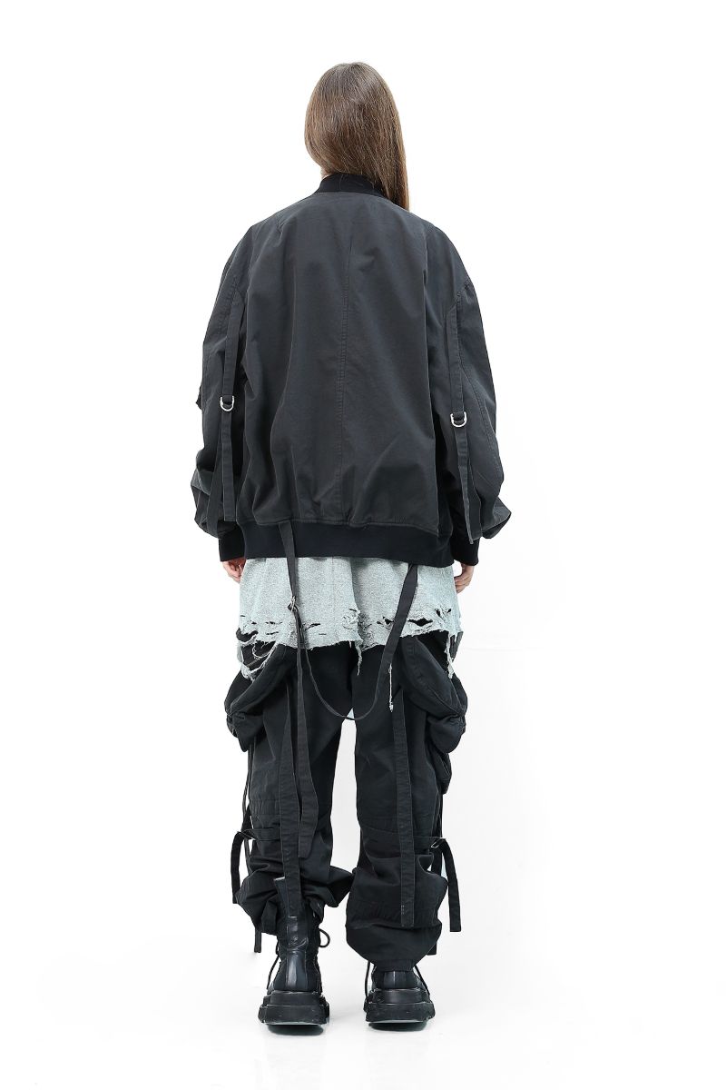 Unknown World MA1 Straps Bomber Jacket
