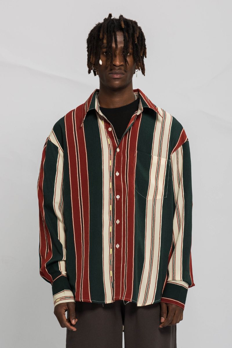 Empty Reference Striped L/S Shirt