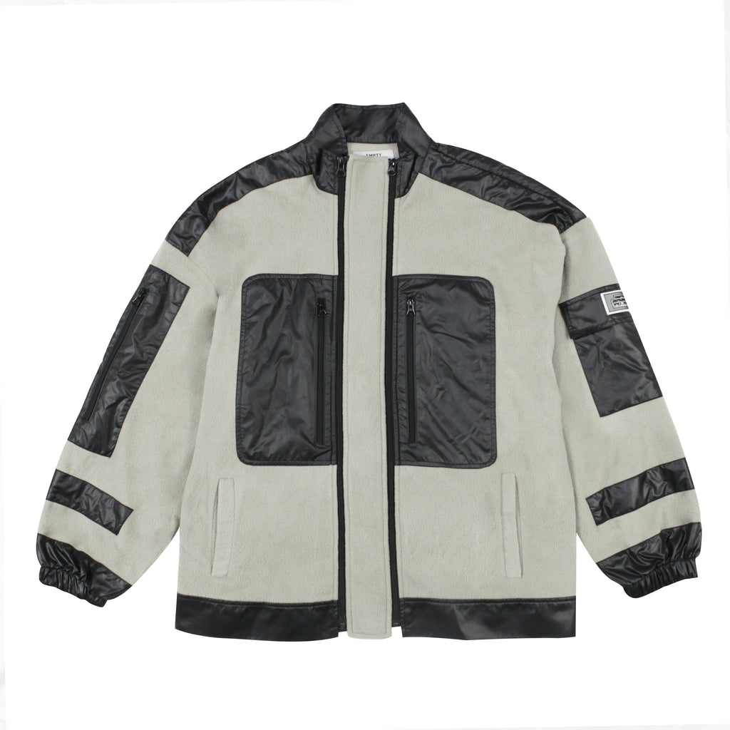 Empty Reference Gray Sherpa Fleece Jacket