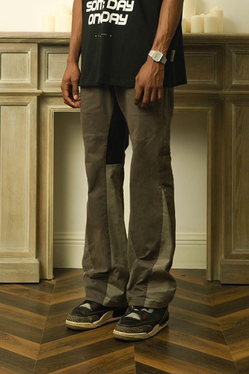 Empty Reference Stitched Flared Trousers