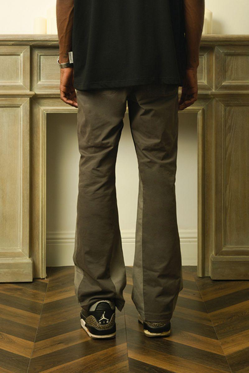 Empty Reference Stitched Flared Trousers