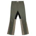 Empty Reference Stitched Flared Trousers
