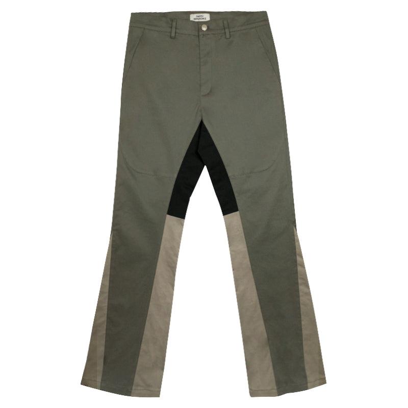 Empty Reference Stitched Flared Trousers