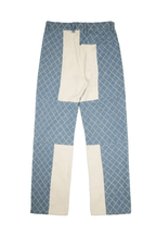 Empty Reference Plaid Stitching Jeans