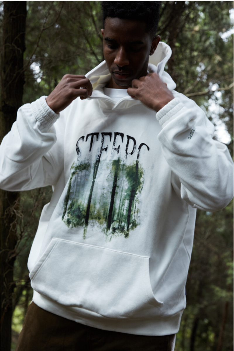 STEEPC Forest Logo Loose Hoodie